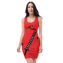 Load image into Gallery viewer, Foreverslitz Designer Dress - Red and Black