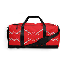 Load image into Gallery viewer, Foreverslitz Duffle Bag - Red and White