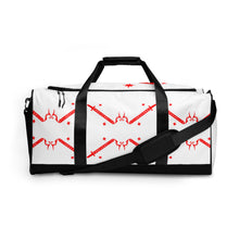 Load image into Gallery viewer, Foreverslitz Duffle Bag - White and Red