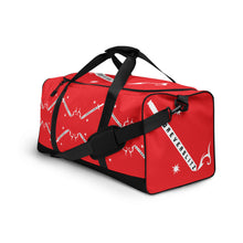 Load image into Gallery viewer, Foreverslitz Duffle Bag - Red and White