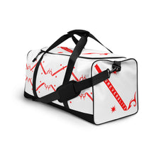 Load image into Gallery viewer, Foreverslitz Duffle Bag - White and Red