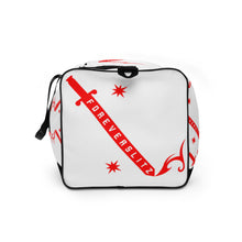 Load image into Gallery viewer, Foreverslitz Duffle Bag - White and Red