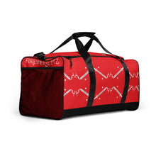 Load image into Gallery viewer, Foreverslitz Duffle Bag - Red and White