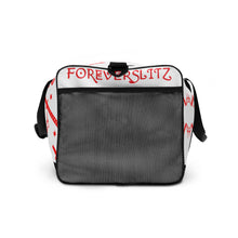 Load image into Gallery viewer, Foreverslitz Duffle Bag - White and Red