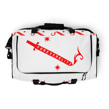 Load image into Gallery viewer, Foreverslitz Duffle Bag - White and Red
