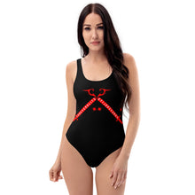 Load image into Gallery viewer, Foreverslitz Swimsuit - Black and Red