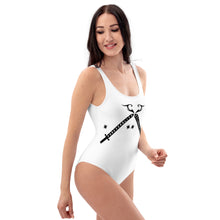 Load image into Gallery viewer, Foreverslitz Swimsuit - White and Black