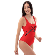 Load image into Gallery viewer, Foreverslitz Swimsuit - Red and Black