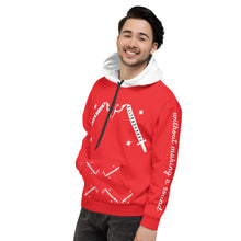 Load image into Gallery viewer, Foreverslitz Hoodie - Red and White