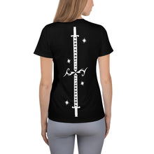 Load image into Gallery viewer, Foreverslitz Athletic T-shirt for Women - Black and White