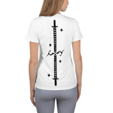 Load image into Gallery viewer, Foreverslitz Athletic T-shirt for Women - White and Black