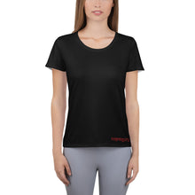 Load image into Gallery viewer, Foreverslitz Athletic T-shirt for Women - Black and Red