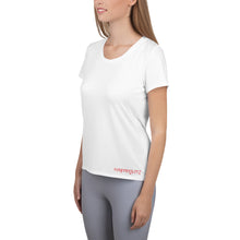 Load image into Gallery viewer, Foreverslitz Athletic T-shirt for Women - White and Red