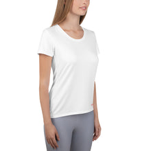 Load image into Gallery viewer, Foreverslitz Athletic T-shirt for Women - White and Red