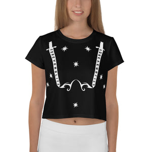 Foreverslitz Crop Top - Black and White