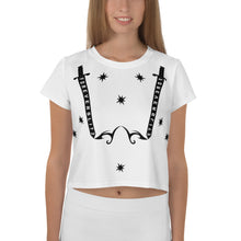 Load image into Gallery viewer, Foreverslitz Crop Top - White and Black
