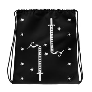 Foreverslitz Drawstring Bag - Black and White