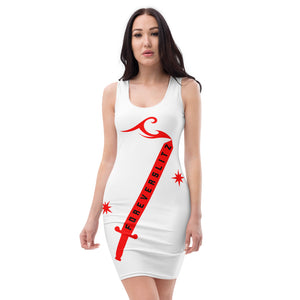 Foreverslitz Designer Dress - White and Red