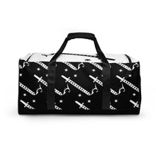 Load image into Gallery viewer, Foreverslitz Duffle Bag - Black and White
