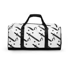 Load image into Gallery viewer, Foreverslitz Duffle Bag - White and Black
