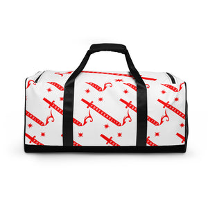 Foreverslitz Duffle Bag - White and Red