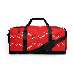 Foreverslitz Duffle Bag - Red and White