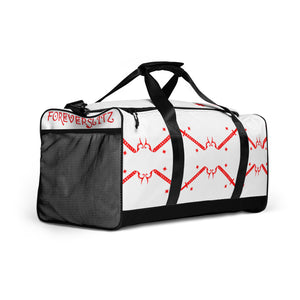 Foreverslitz Duffle Bag - White and Red