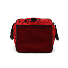 Load image into Gallery viewer, Foreverslitz Duffle Bag - Red and Black
