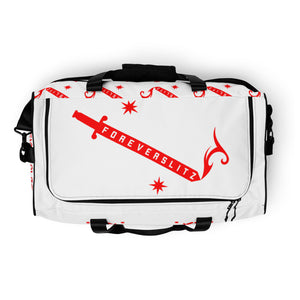 Foreverslitz Duffle Bag - White and Red