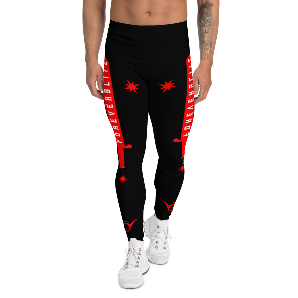 Foreverslitz Compression Tights - Black and Red