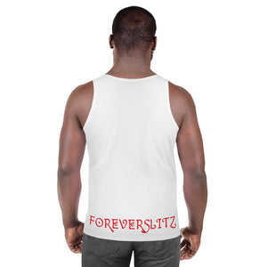 Foreverslitz Tank Top - White and Red