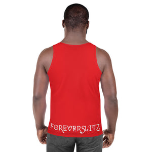 Foreverslitz Tank Top - Red and White