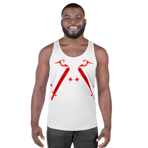 Foreverslitz Tank Top - White and Red