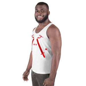 Foreverslitz Tank Top - White and Red