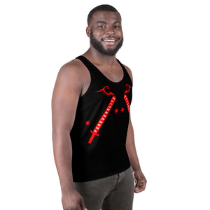 Foreverslitz Tank Top - Black and Red