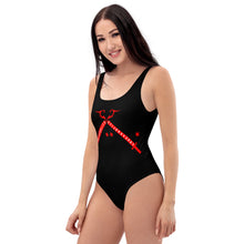 Load image into Gallery viewer, Foreverslitz Swimsuit - Black and Red
