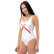 Load image into Gallery viewer, Foreverslitz Swimsuit - White and Red
