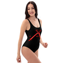 Load image into Gallery viewer, Foreverslitz Swimsuit - Black and Red
