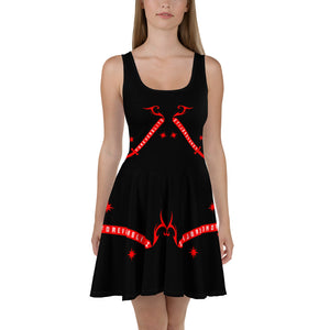 Foreverslitz Flow Dress - Black and Red