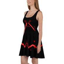 Load image into Gallery viewer, Foreverslitz Flow Dress - Black and Red
