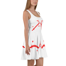 Load image into Gallery viewer, Foreverslitz Flow Dress - White and Red
