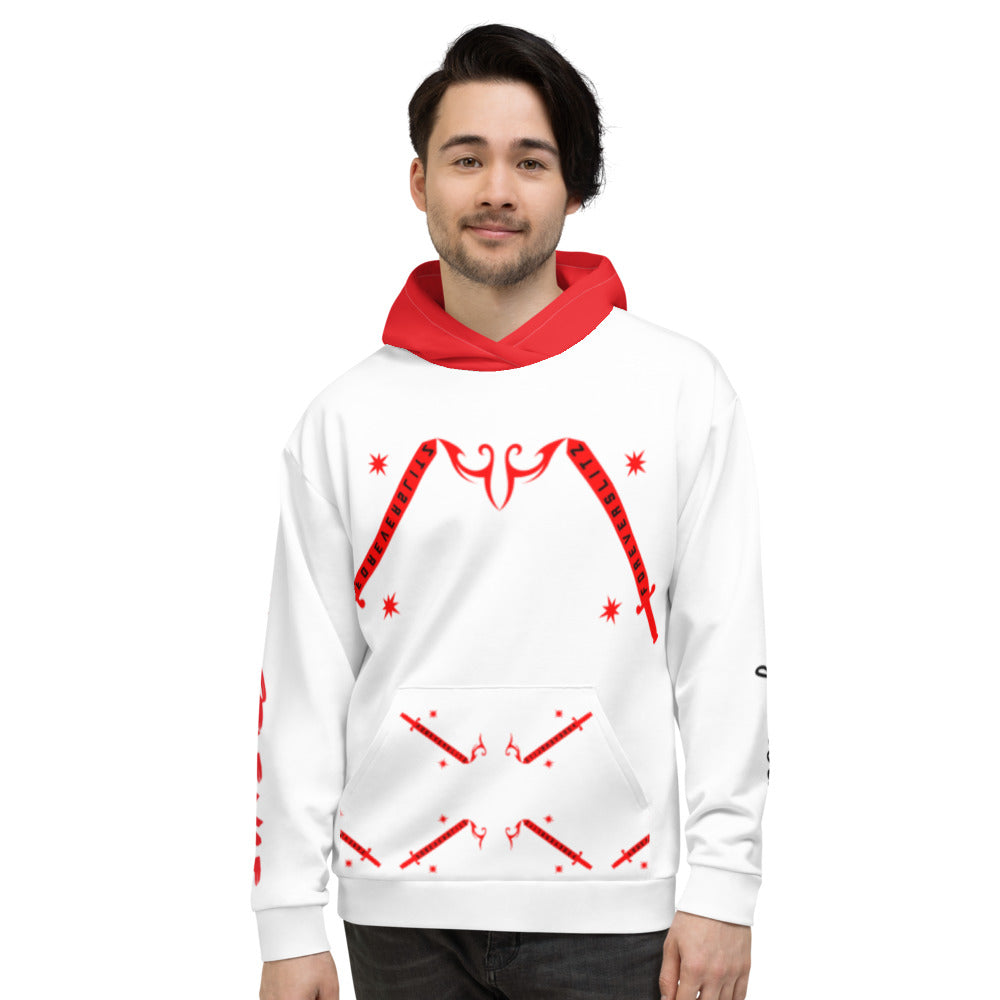 Foreverslitz Hoodie - White and Red