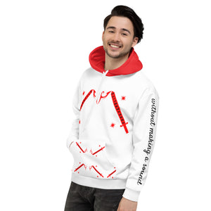 Foreverslitz Hoodie - White and Red