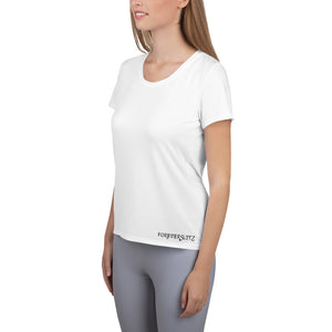 Foreverslitz Athletic T-shirt for Women - White and Black