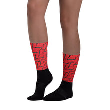 Load image into Gallery viewer, Foreverslitz Socks - Red and Black
