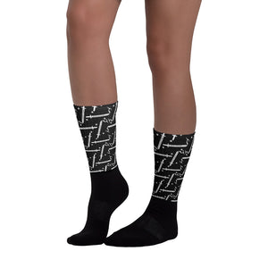 Foreverslitz Socks - Black and White