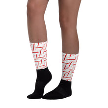 Load image into Gallery viewer, Foreverslitz Socks - White and Red
