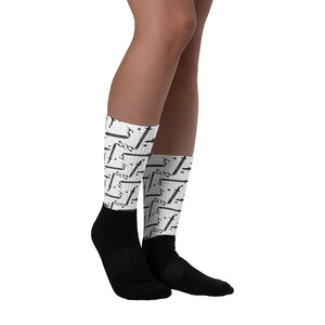 Foreverslitz Socks - White and Black