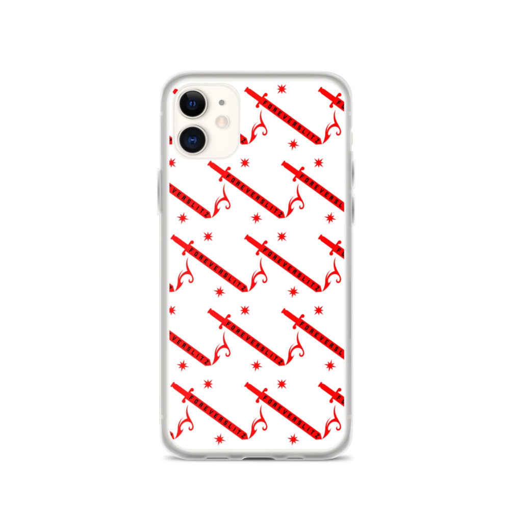 Foreverslitz iPhone Case - White and Red