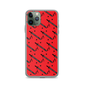 Foreverslitz iPhone Case - Red and Black